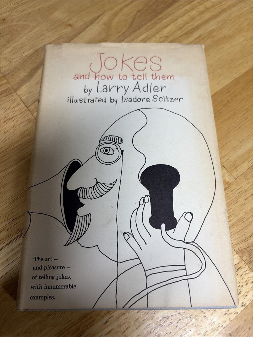 Jokes And How To Tell Them by LARRY ADLER 1963 Book Club Edition/Hardcover
